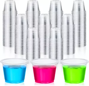 Plastic Shot Glasses 1 Oz Disposable Cups 1500 Pcs - Picture 1 of 7