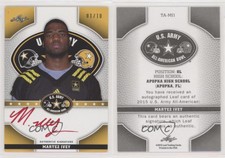 2015 Leaf US Army All-American Bowl Tour Red Ink /10 Martez Ivey #TA-MI1 Auto