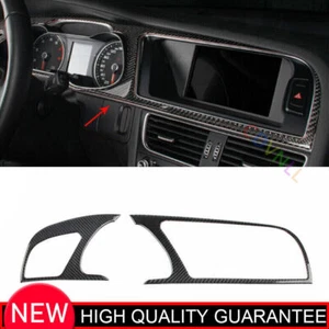 For Audi A4 B8 2013-16 Vinyl Carbon Fiber Dashboard Frame Trim Cover Bezel Trim - Picture 1 of 8