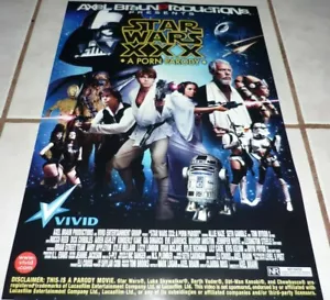 STAR WARS XXX A Porn Parody Rare ViViD Poster! ALLIE HAZE Mint! - Picture 1 of 1