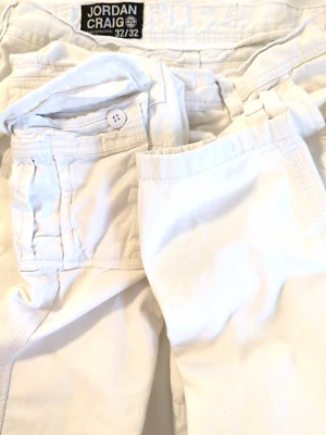 Men's Jordan Craig Pants 32/32 Xavier OG Tapered Cargo White City Streets Dude - Image 1 of 4