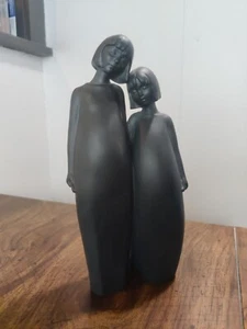 ROYAL DOULTON BLACK BASALT FIGURINE - HN 3019- Sisters - Picture 1 of 5