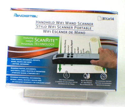 Pandigital Portable Scanner Handheld Wand  S8X1102RD WiFi 8.5x14 RED NEW SEALED - Image 1 of 4