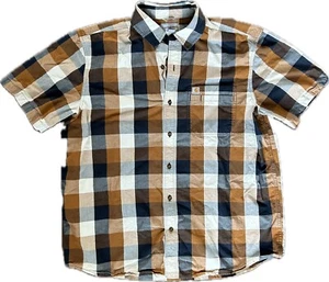 Men’s Plaid Carhartt Relaxed Button Down Collared Shirt Front Pocket Sz XL - Picture 1 of 5