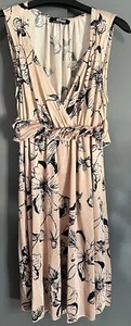 Ladies Morgan Nude And Black Dress, Size 10/12. Excellent Condition. - Picture 1 of 7