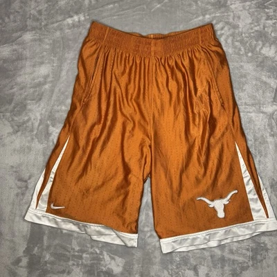 VTG Nike Team Texas Longhorns Basketball Shorts Mens XXL Gray Tag NCAA UT - Image 1 of 4