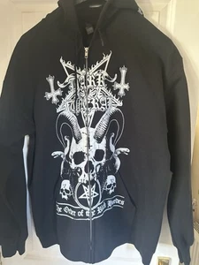 DARK FUNERAL - 'La Orden de las Hordas Negras' Sudadera con Capucha y Cremallera - L - Imagen 1 de 2