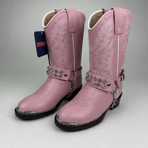 Durango Girls' Harness Boot - Round Toe - BT568C - KIDS Size 9D - Picture 1 of 8