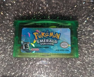 Pokemon Emerald Version GBA W/ RTC Custom Functional Cart *Fresh Battery* TRADE✅ - Picture 1 of 9
