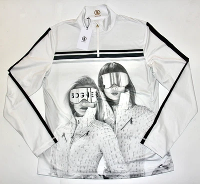 Bogner Women's Beline2 First Layer Zip Neck Top Skier - White - 12 XL - NEW - Imagem 1 de 4