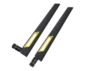 Amplificatore di segnale dual band 10dBi nero e oro antenne Wi-Fi - Foto 1 di 4