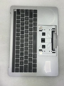 Clavier topcase QWERTY DANEMARK MacBook Pro 13" Gris A1989 GRADE B 16 - Imagen 1 de 2