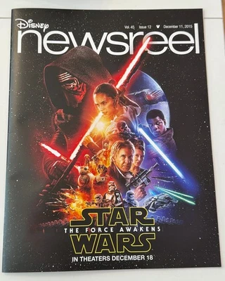 Revista Disney Newsreel Diciembre 2015 Star Wars El Despertar de la Fuerza ¡RARO COLECCIONABLE! Foto 1 de 3