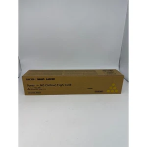 Cartucho de tóner amarillo de alto rendimiento Ricoh 888309 tipo 145 genuino OEM - Imagen 1 de 6
