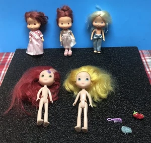 STRAWBERRY SHORTCAKE & FRIENDS, LOTE TLC DE 5 FIGURAS, BANDAI, TCFC, 2002-2008! - Imagen 1 de 11