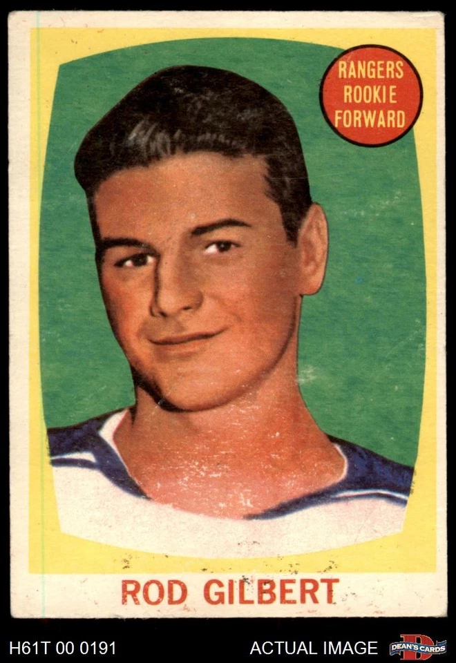 1961 Topps #62 Rod Gilbert Rangers-Hockey RC HOF 1.5 - FAIR - Image 1 of 1