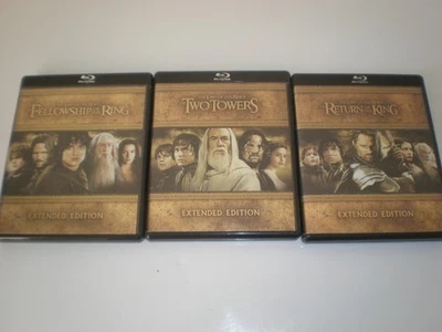The Lord of the Rings:  Complete Trilogy Blu-Ray Extended Editions 15 Discs Foto 1 de 4