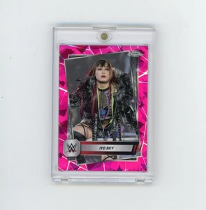 2025 Topps Chrome Sapphire WWE Iyo Sky Base #99 Padparadscha Parallel #d 1/1 - Picture 1 of 2