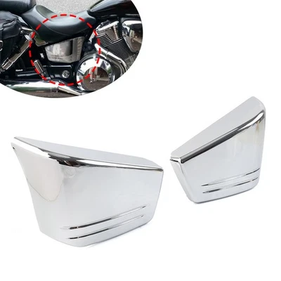 Carenado cromado cubierta lateral de batería para Honda VTX 1800 C VTX1800C personalizado 2002-2008 Foto 1 de 4