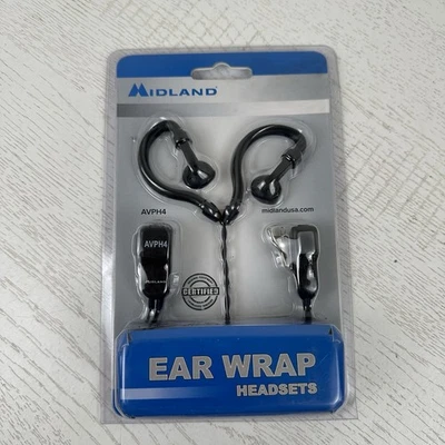 MIDLAND RADIO Wrap Around the Ear Headset, Black (AVPH4) 2 Unit Package - Image 1 of 3