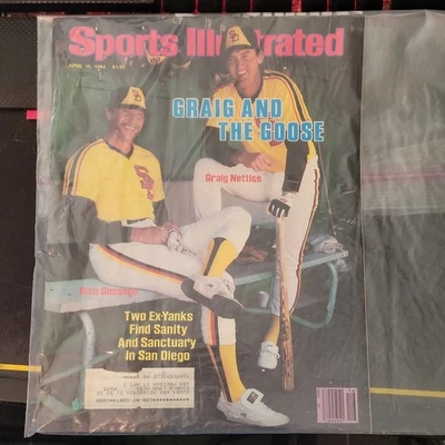 SPORTS ILLUSTRATED APRIL 16, 1984 GRAIG AND THE GOOSE GossageSAN DIEGO Padres - Image 1 of 2