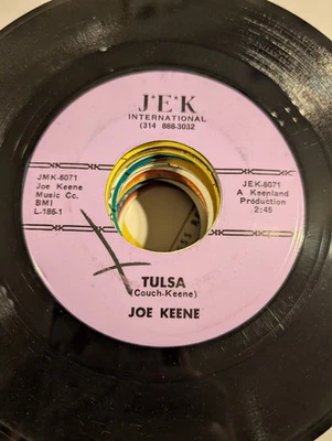 LONER COUNTRY BOP Joe Keene Tulsa / I Know An Angel JEK 701 1967 VG+ - Image 1 of 2