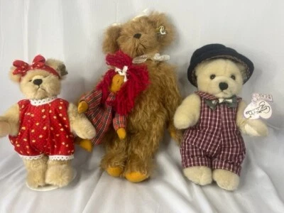 Lot of 3 Annette Funicello Bears Mohair Vintage plush - Image 1 of 4
