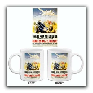 1947 Grand Prix Automobile Meeting D'Aviation - Promotional Advertising Mug - Picture 1 of 3