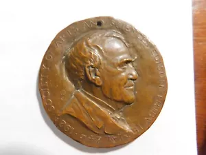 MEDAGLIA THOMAS EDISON 1928 BRONZO EDISON OMAGGIO SOCIETA' DELLE ARTI E DELLE SCIENZE - Foto 1 di 2
