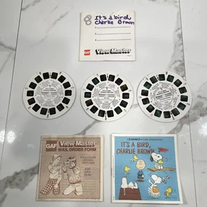 Vtg GAF B-556 Cartoon Favorites It’s a Bird, Charlie Brown 3-reel Viewmaster - Picture 1 of 13