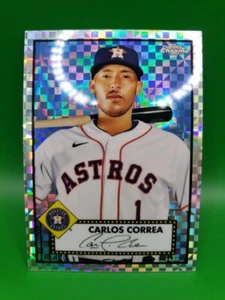 Carlos Correa #274 2021 Topps Chrome Platinum Silver XFractor Mint Condition  - Picture 1 of 6