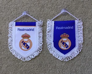 Real Madrid Mini Flag / Pennant (12cm x 15cm) Great For Car / Home /Office Use - Picture 1 of 2