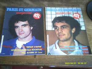 2 PROGRAMMES PSG MAGAZINE 1985 1986   LE HAVRE   AUXERRE - Picture 1 of 4