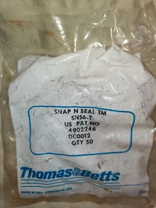 Thomas & Betts Snap N Seal Coaxial Connectors Bag of 50 SNS6-T --- Ref: 524 - Zdjęcie 1 z 5