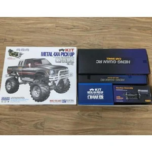 HG 1/10 4x4 4WD RC Pickup Racing Crawler Rally Cars KIT Model Chassis Gearbox - Picture 1 of 13