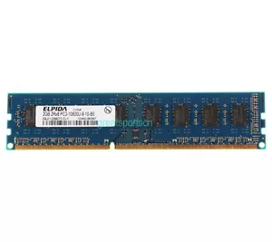 2GB Elpida 2RX8 PC3-10600 DDR3 1333MHz for INTEL DIMM Memory Desktop RAM 240PIN - Picture 1 of 5