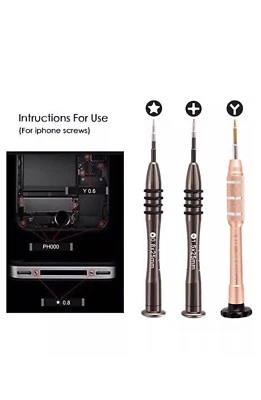 Kit de herramientas de reparación JUEGO DE DESTORNILLADORES iPhone X 7G 8 Plus teléfono móvil celular imán palanca Foto 1 de 4