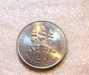 1976 Jamaica 20 Cents F.A.O. unc Coin - Imagen 1 de 5