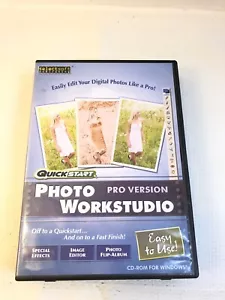 Quickstart Photo Workstudio Image Edit Pro Version Windows Cd Rom XP Vista 7 - Picture 1 of 5