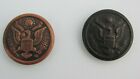 Lot Of 2 Ww 1 Military Antique Bronze Copper Buttons A.M. Button Co Newark Nj