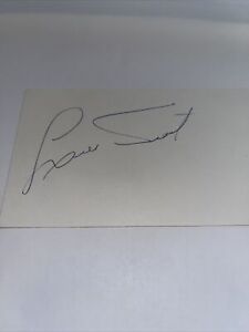 luis Tiant 1975 Boston Red Soxs Signed 3x5 index Card