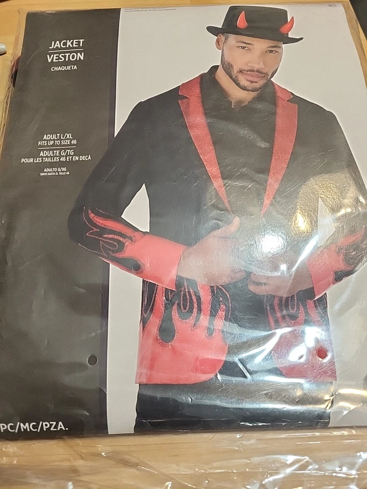 Взрослый дьявол куртка L/XL подходит до размера 46 #4045 #4441 - Изображение 1 из 1