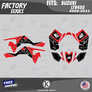 Graphics Kit for SUZUKI LTR450 (2006-2011) Factory Series - Red (16 MIL) - Bild 1 von 5
