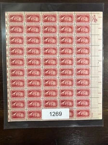 1269 US Mint Sheet, 5 Cent President Herbert Hoover, Mint NH - Picture 1 of 3