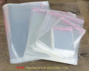 2000pcs 12x25cm Self Adhesive Peel and Seal Plastic Bag - Picture 1 of 2