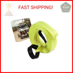 ABN Tow Strap with Reinforced Loops 2in x 30ft Vehicle Recovery Rope 16,000 lbs - Picture 1 of 2