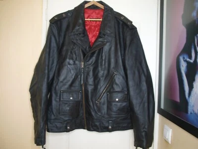 PERFECTO HARLEY-DAVIDSON CUIR NOIR MADE IN USA, TAILLE 3XL - Photo 1/4