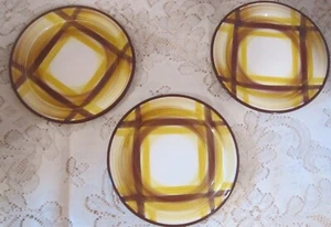 Vernonware Vernon Kilns U.S.A. Organdie lot of 3 dessert - 7-1/2" plates in GC - Picture 1 of 5