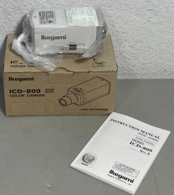 Ikegami ICD-809 Color Security Camera AC24V DC12V - Lens not included *OPEN BOX* - Image 1 of 4