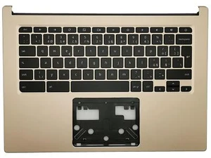 Acer Chromebook CB514-1H Palmrest Cover Keyboard Czech Gold Backlit 6B.HGRN7.003 - Picture 1 of 2